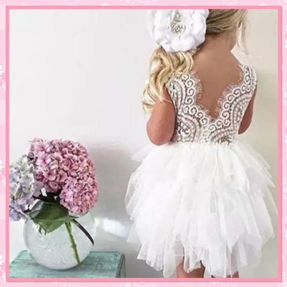 👼🏼New Girl’s Fancy Beaded Bodice & Layered Dress - Picture 7 of 7